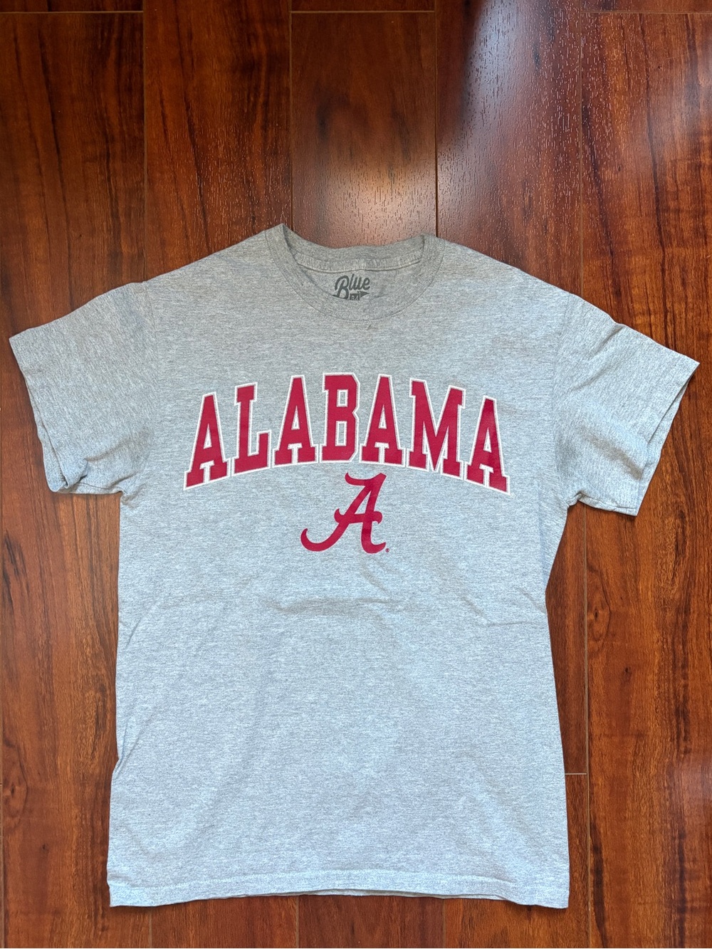 Blue 84 Gray T‑Shirt with Red Alabama Script